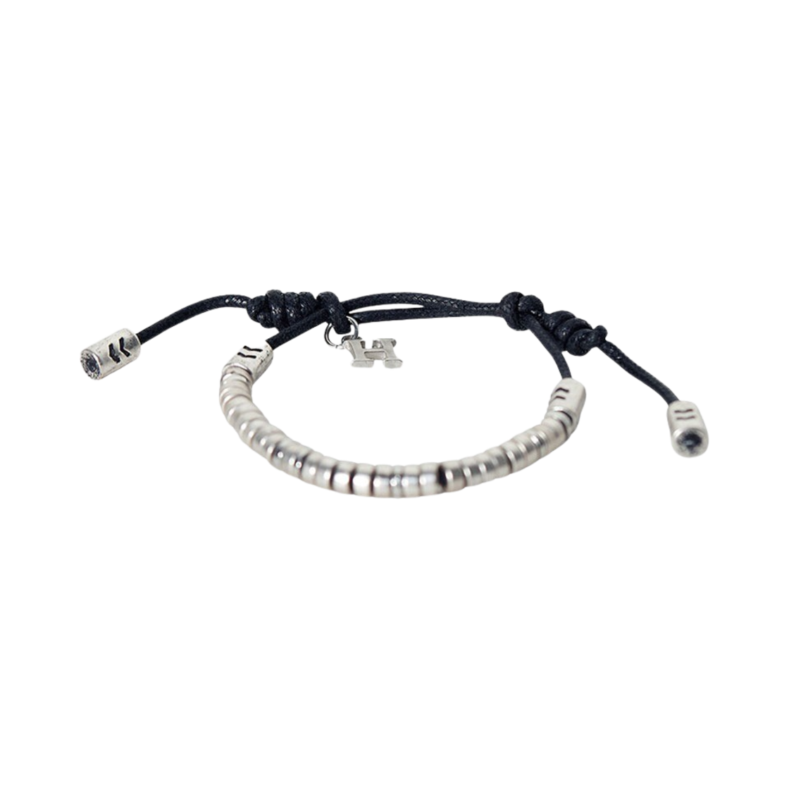 알렌느 앤티크 V 뱅글 실버&블랙(Haleine Antique V Bangle Silver&Black)