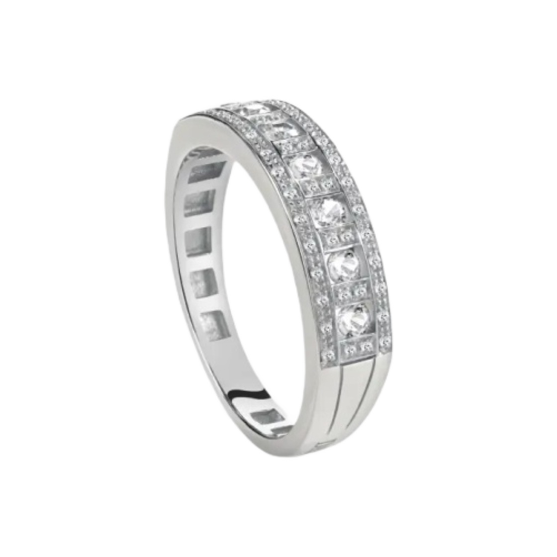다미아니 벨에포크 다이아몬드 링 화이트 골드(Damiani Belle Epoque Diamonds Ring White Gold) - 1