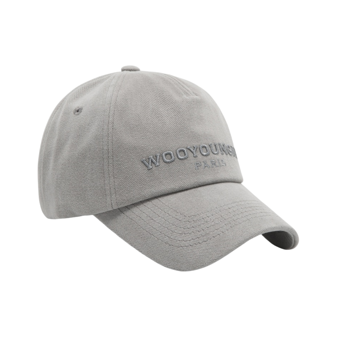 W233AC52824G Wooyoungmi Embroidered Ball Cap Gray - 23FW - #2