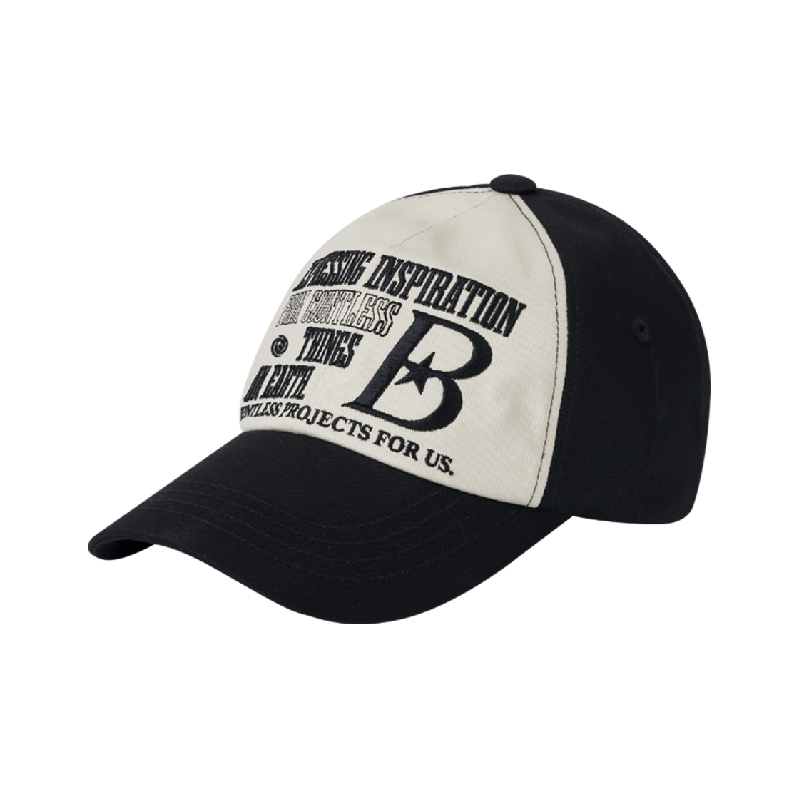 BFH-22A-U-BLK-005 BAUF B Logo Ball Cap Black