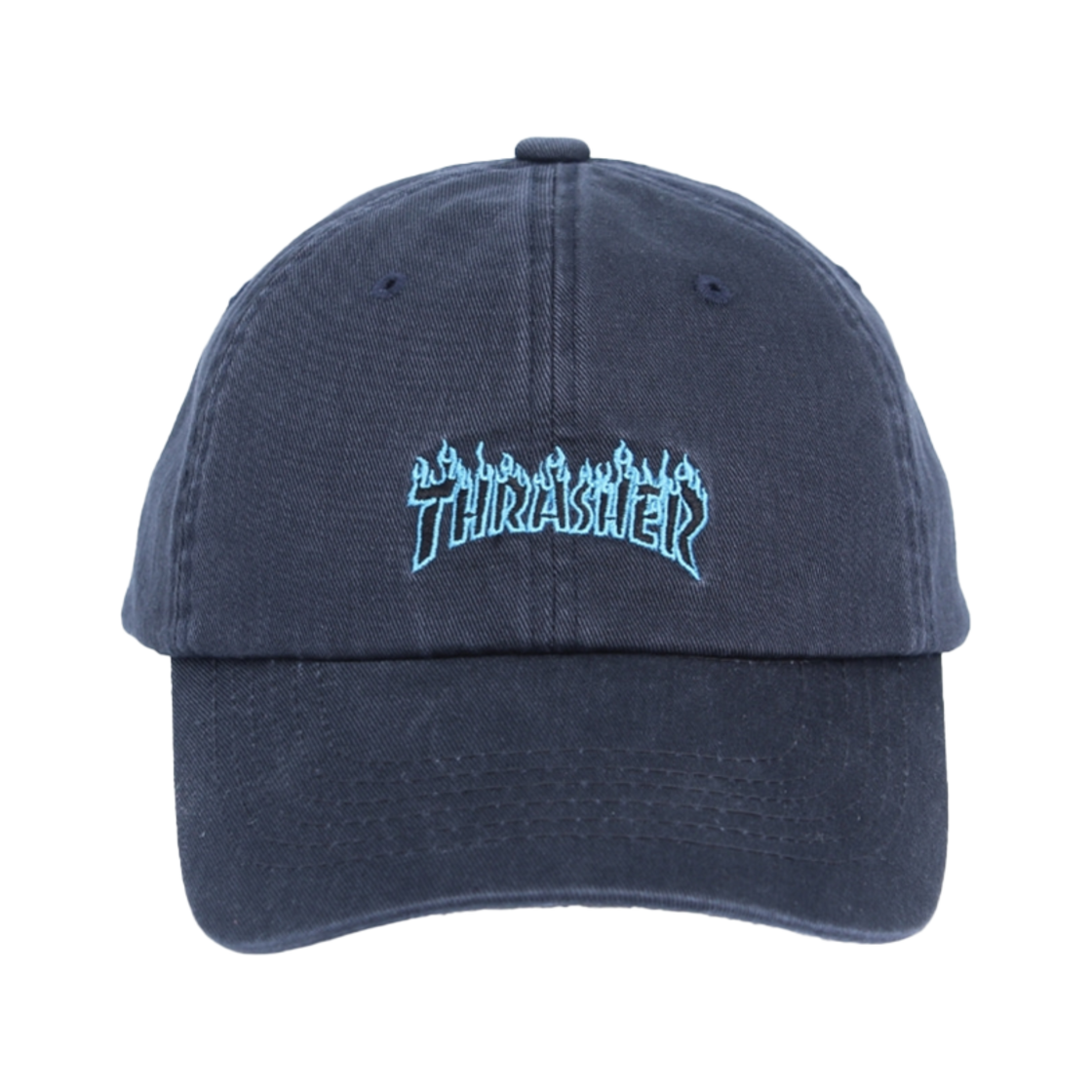 트레셔 플레임 코튼 볼캡 네이비(THRASHER Flame Cotton Ball Cap Navy)