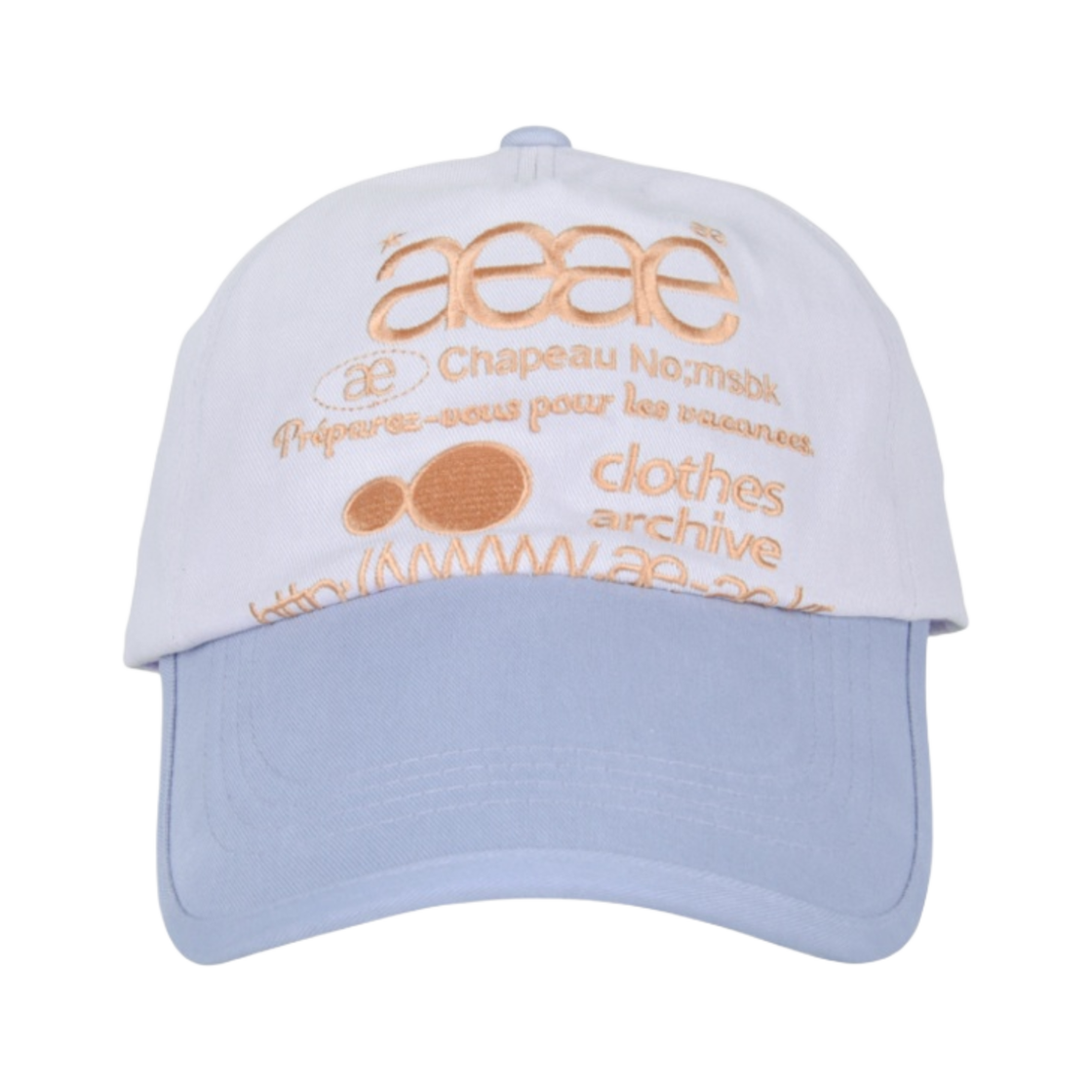 에이에이 웹 로고 5 패널 볼캡 그레이쉬 퍼플(Aeae Web Logo 5 Pannel Ball Cap Greyish Purple) - 1