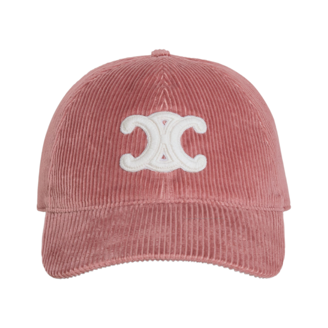 셀린느 트리옹프 베이스볼 캡 코듀로이 로즈 뿌드르(Celine Triomphe Baseball Cap in Corduroy Rose Poudre) - 2