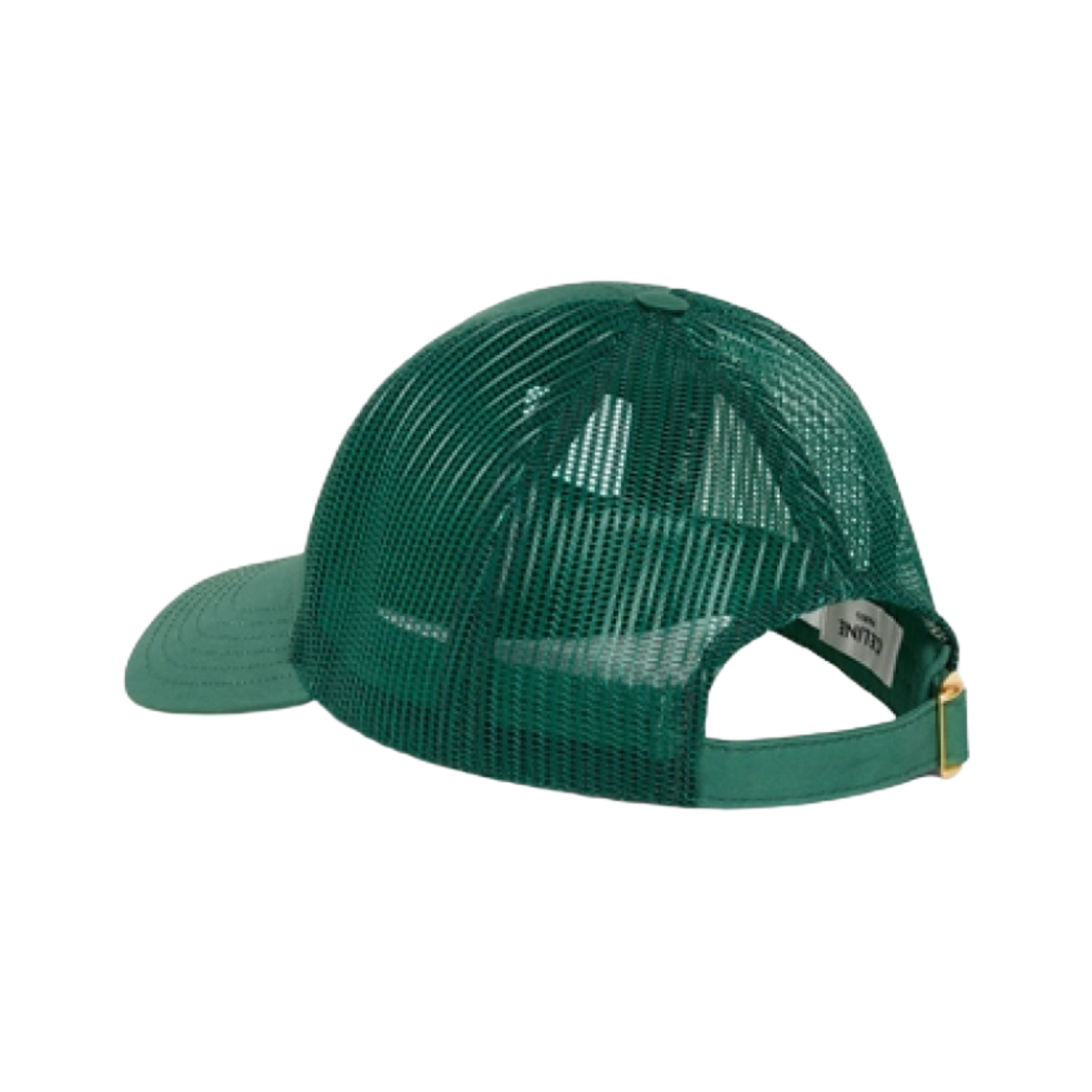(W) 셀린느 코튼 베이스볼 캡 다크 그린 화이트((W) Celine Baseball Cap in Cotton Dark Green White) - 3