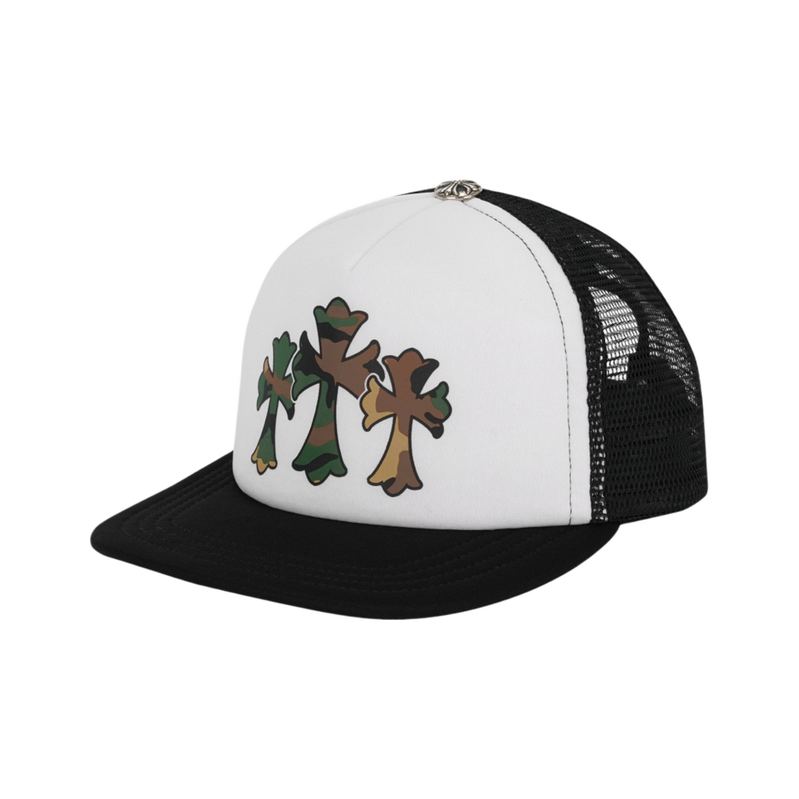 【人気/関税/送料込み】 Chrome Hearts King Taco Foam Front Me 크롬하츠 킹 타코 폼 프론트 메쉬 트러커햇 블랙 화이트