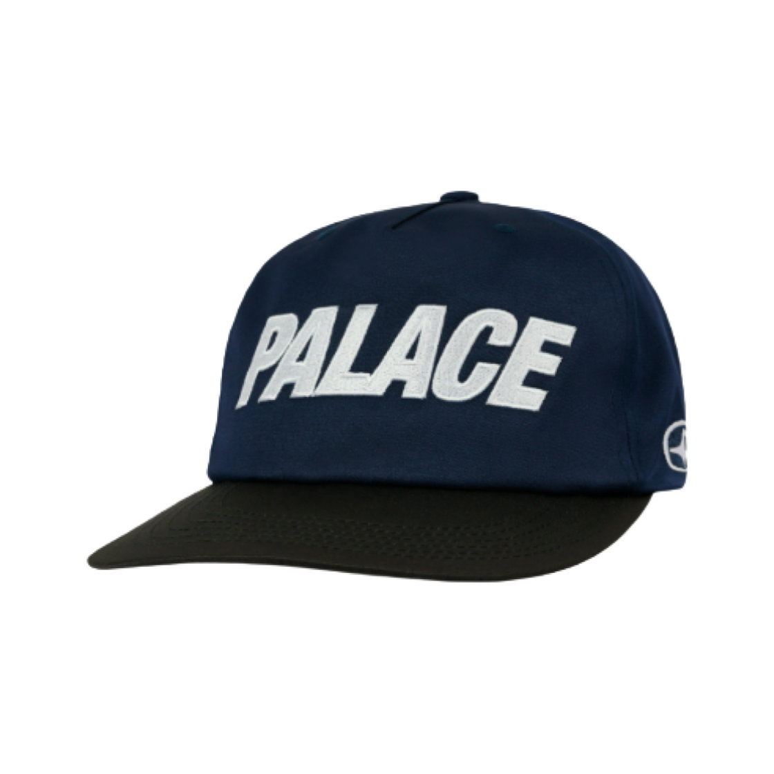 - Palace Font 5-Panel Snapback Navy Black - 25SS