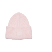 Acne Studios Large Face Logo Beanie Faded Pink Melange