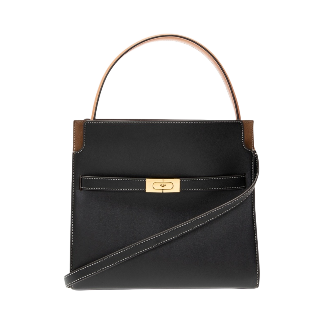 61302-001 Tory Burch Small Lee Radziwill Double Bag Black