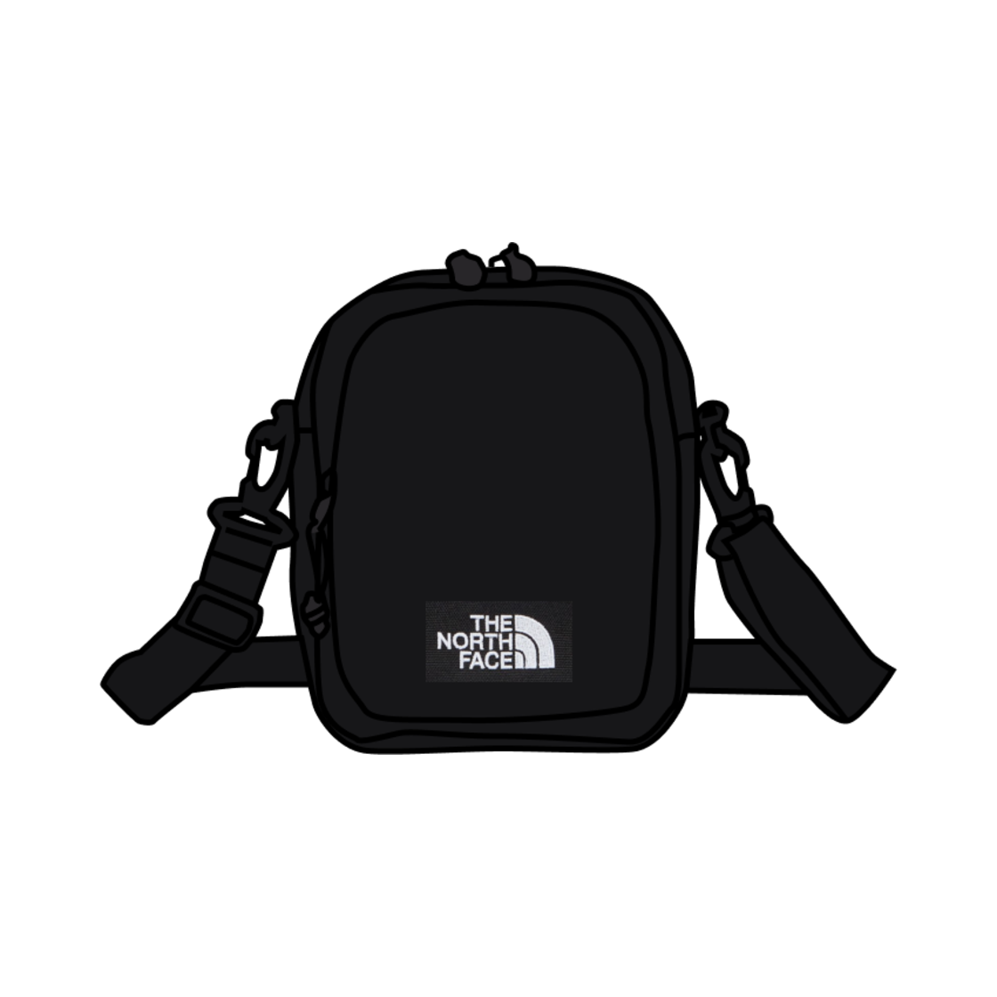 노스페이스 화이트 라벨 슈퍼 크로스백 블랙(The North Face White Label Super Cross Bag Black) - 1