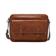 Fossil Bennett Leather Courier Bag Medium Brown