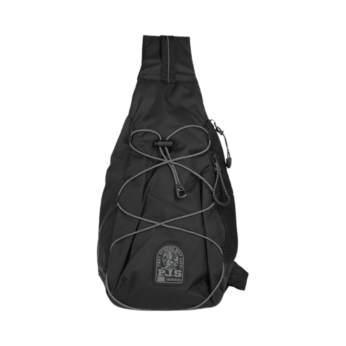 파라점퍼스 로고 크로스바디백 블랙 - 24FW(Parajumpers Logo Crossbody Bag Black - 24FW)