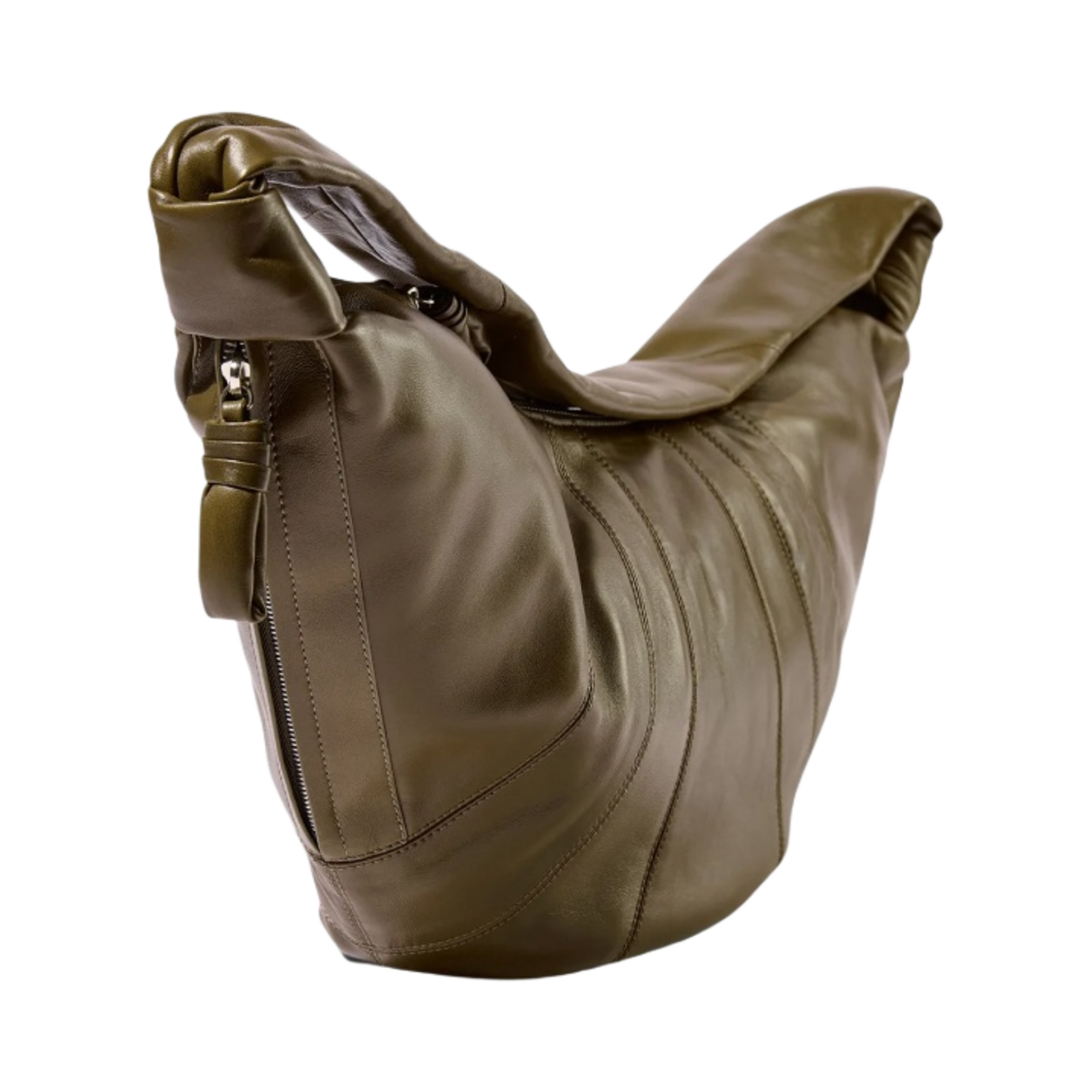 르메르 라지 크루아상 백 소프트 나파 레더 다크 올리브(Lemaire Large Croissant Bag Soft Nappa Leather Dark Olive) - 2