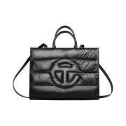 Telfar x Moose Knuckle Medium Puff Shopping Bag Black