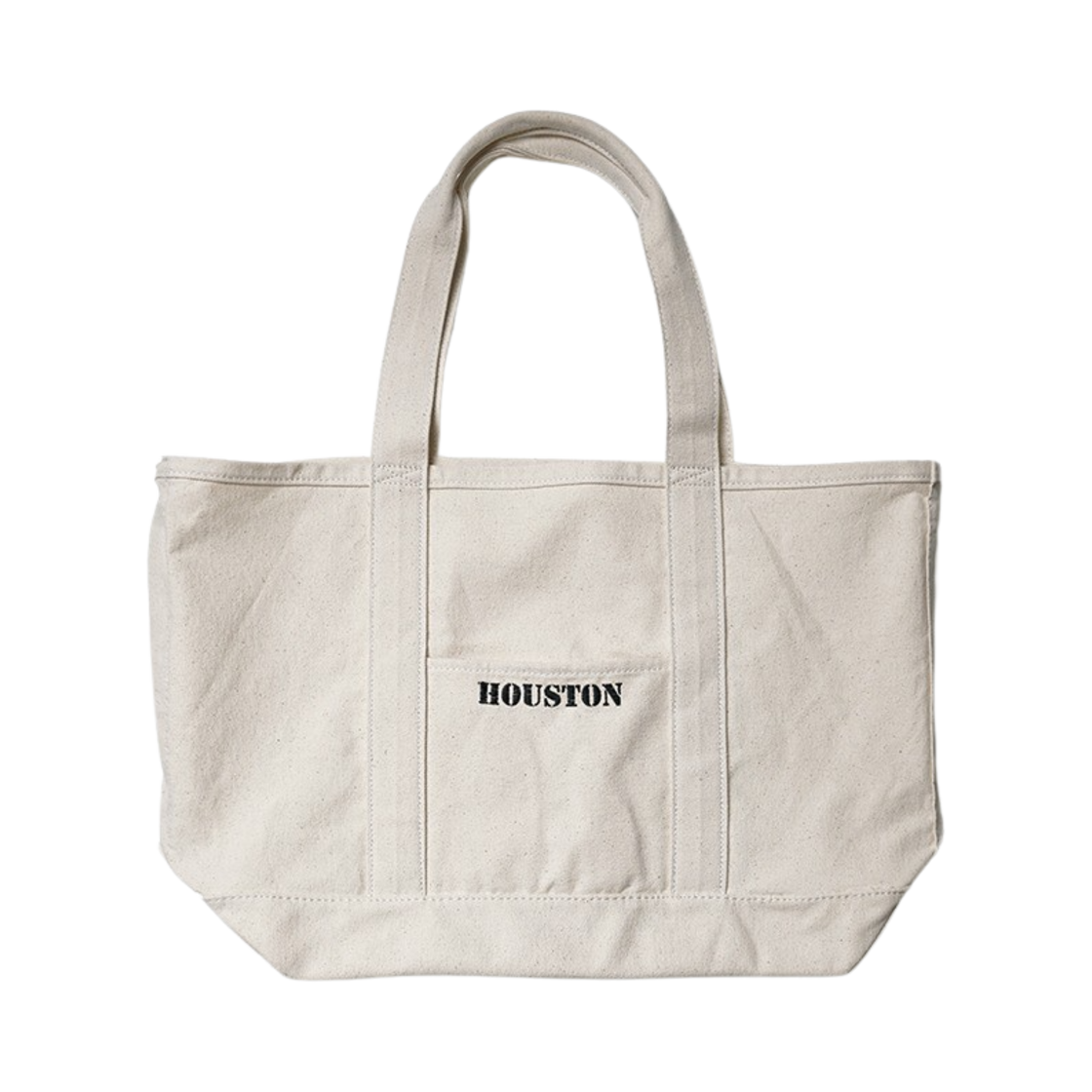 6822NT Houston Japan EMB Tote Bag Natural 6822NT