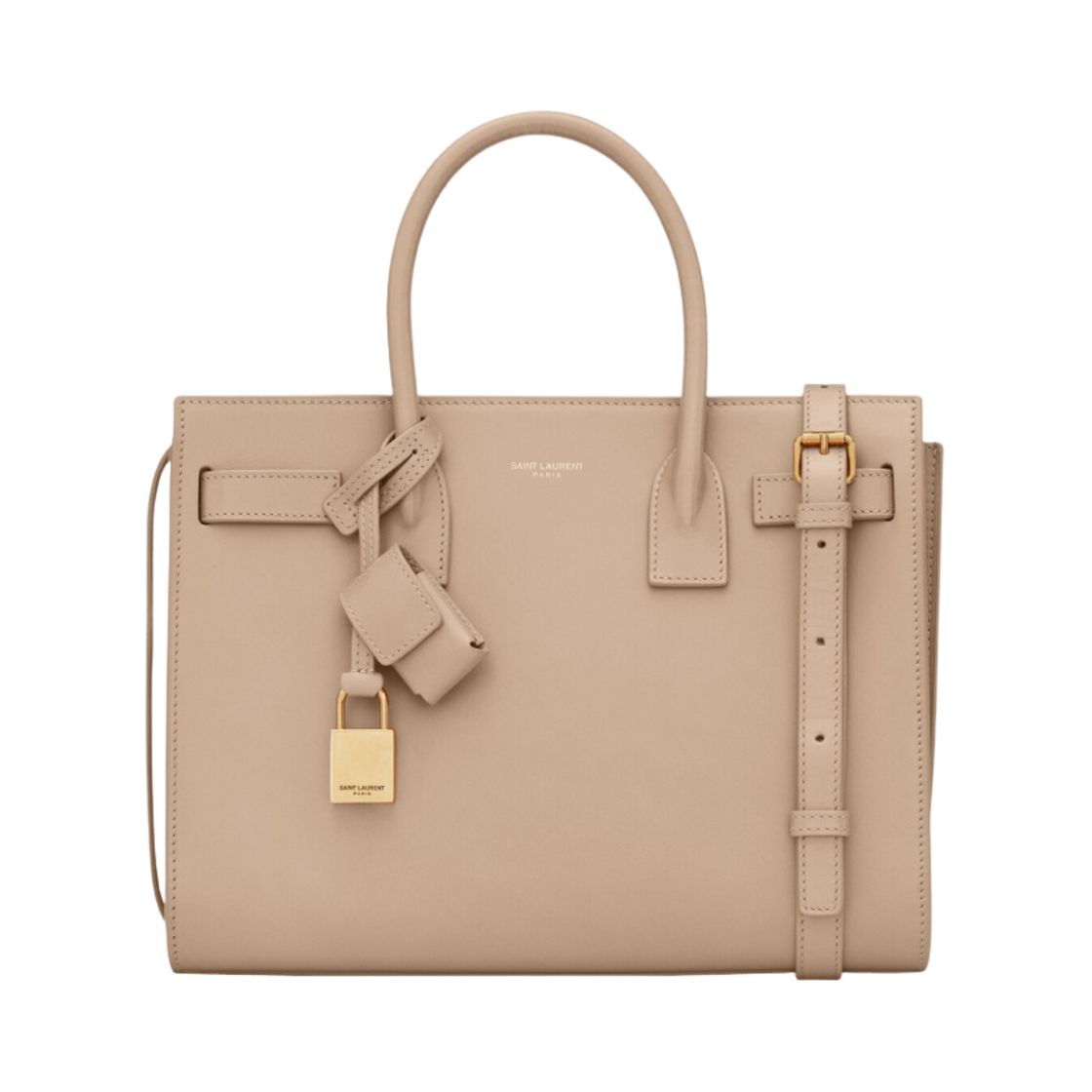 생로랑 삭 드 주르 베이비 스무스 레더 다크 베이지(Saint Laurent Sac De Jour Baby in Smooth Leather Dark Beige) - 1