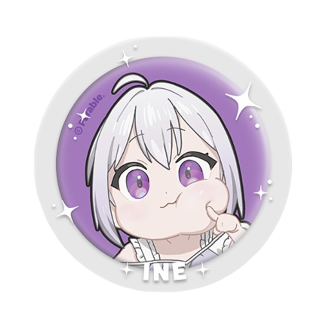 우왁굳 이세계 페스티벌 캔 뱃지 + PVC 커버 세트 아이네(Woowakgood Isegye Festival Can Badge + PVC Cover Set Ine)