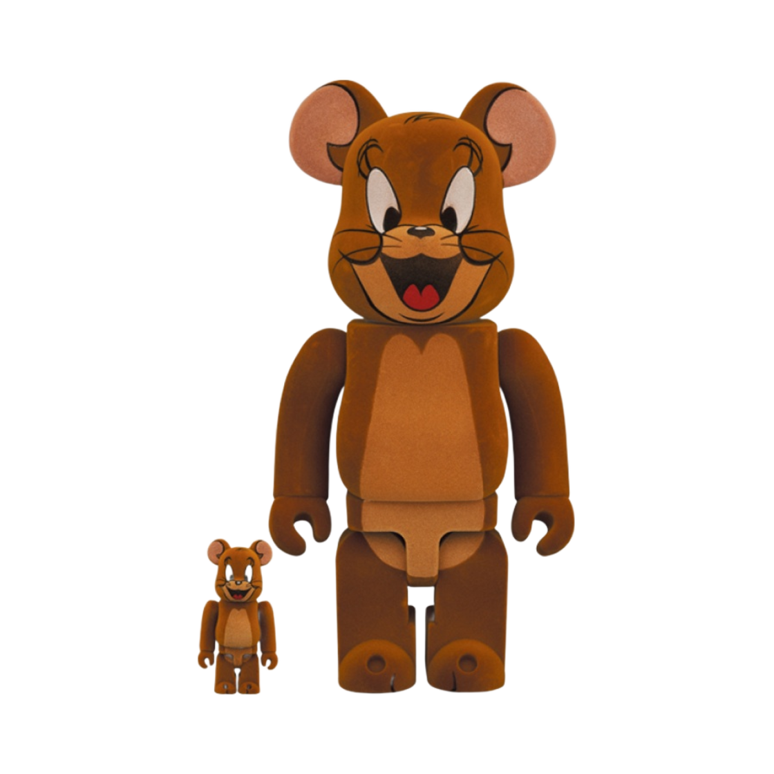 - Bearbrick Tom & Jerry Jerry Flocky Ver. 100% & 400% Set