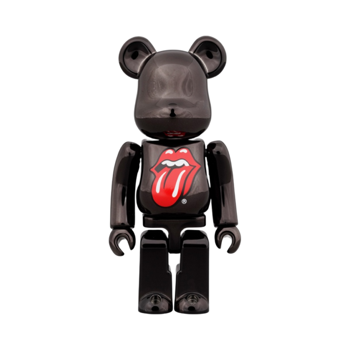 베어브릭 더 롤링 스톤 립스 앤 텅 블랙 크롬 버전 100% & 400% 세트(Bearbrick The Rolling Stones Lips & Tongue Black Chrome Ver. 100% & 400% Set) - 2