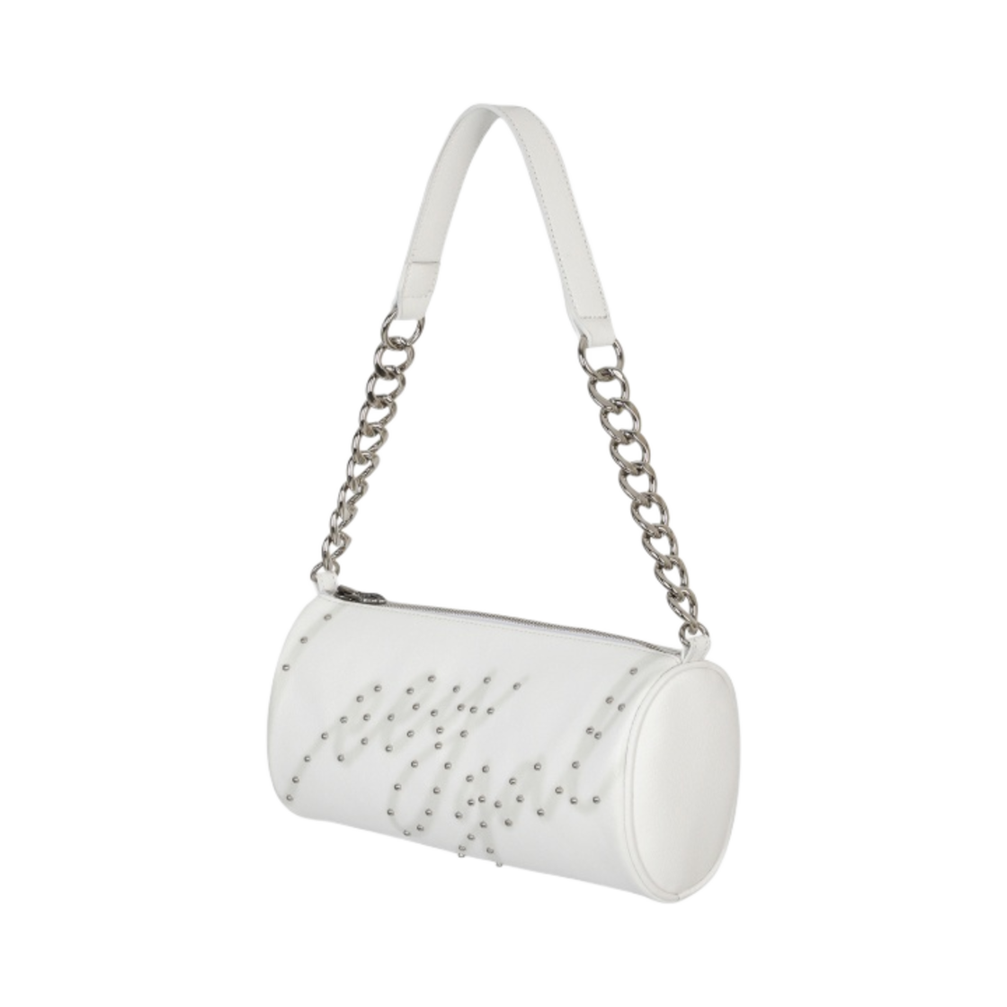 (W) 엘이이와이 엘이이와이베트 스프레이 실린더 미니백 화이트((W) Leey Rivet Spray Cylinder Mini Bag White) - 2