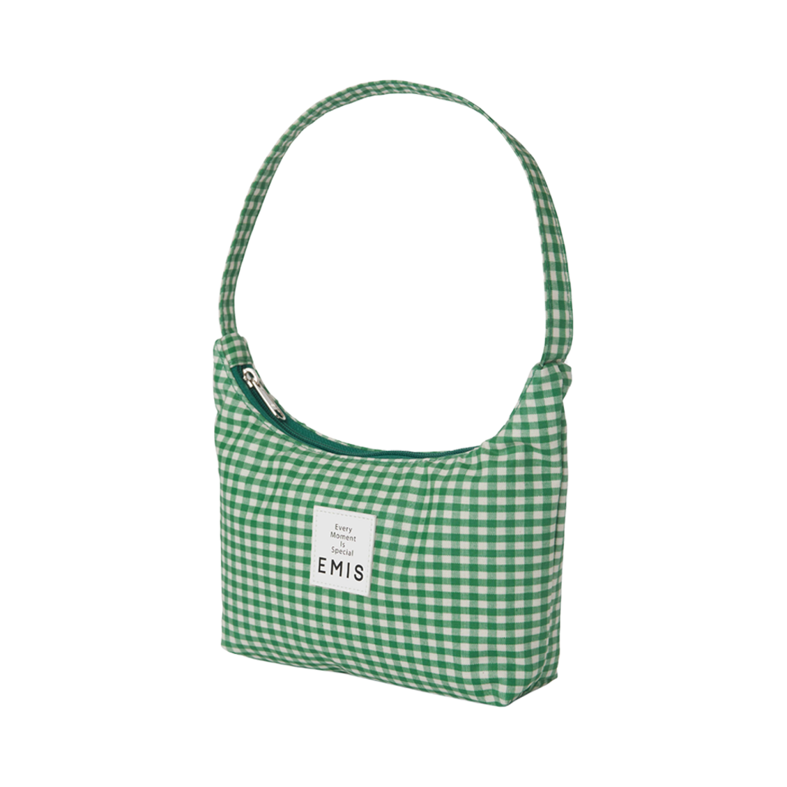이미스 체크 호보백 그린(Emis Check Hobo Bag Green) - 2