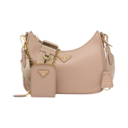 Prada Re-Edition 2005 Saffiano Leather Shoulder Bag Cameo Beige