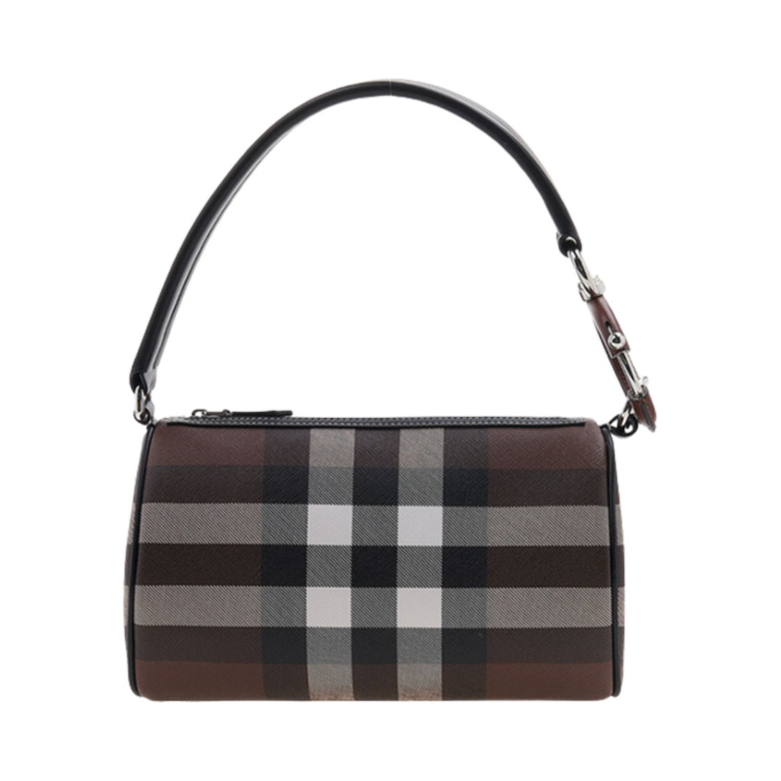 8054546 Burberry Rhombi Check Shoulder Bag Dark Birch Brown