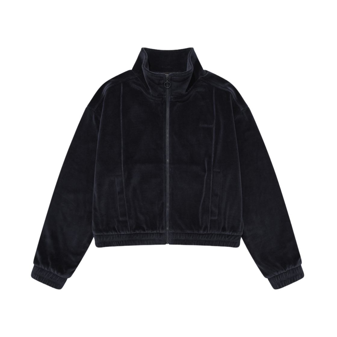(W) 커버낫 벨루어 집업 자켓 네이비((W) Covernat Velour Zip Up Jacket Navy) - 1