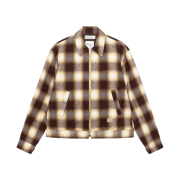 Stussy x Our Legacy Work Shop Blouson Jacket Flannel Nebraska Flannel Plaid