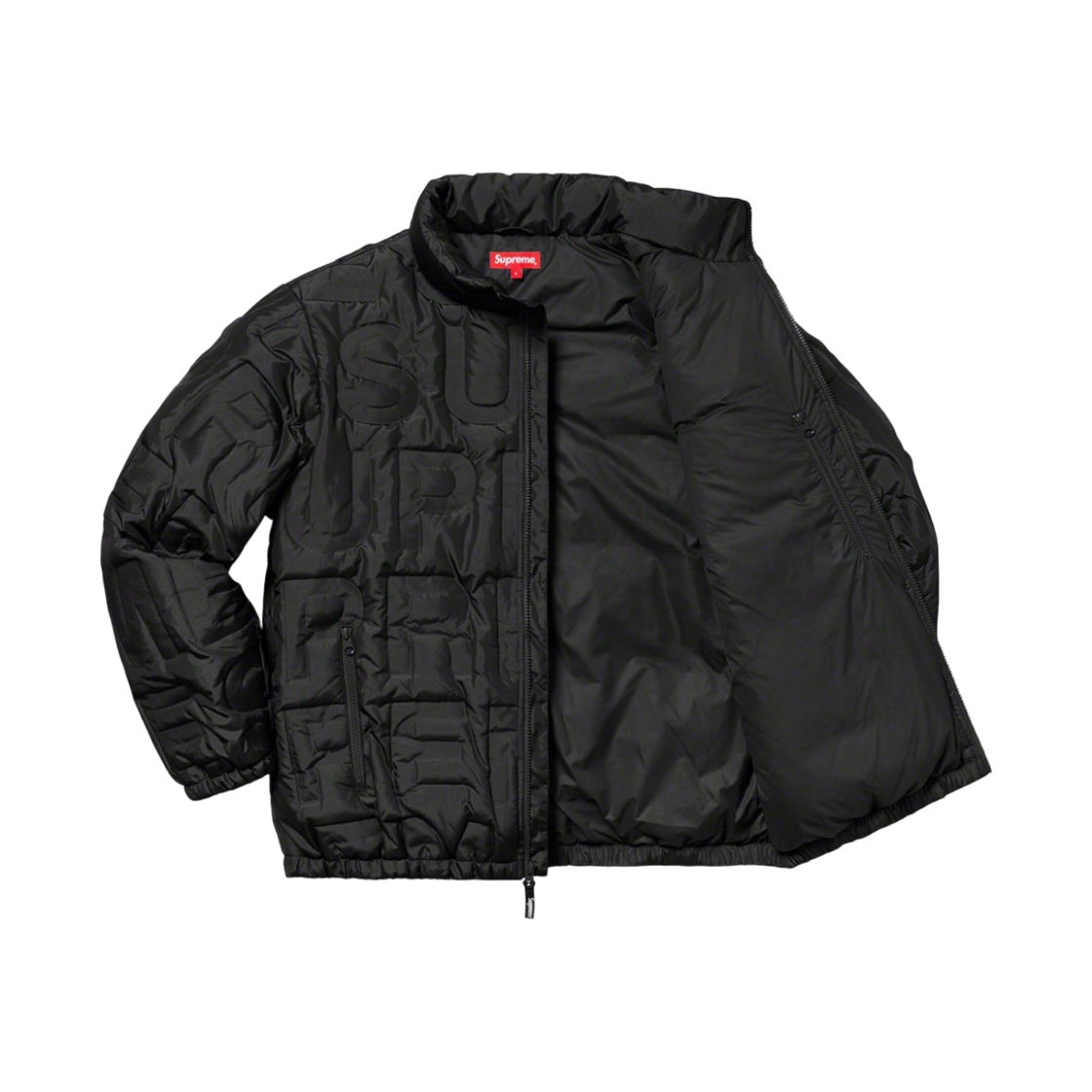 슈프림 본디드 로고 다운 자켓 블랙 - 19SS(Supreme Bonded Logo Down Jacket Black - 19SS) - 3