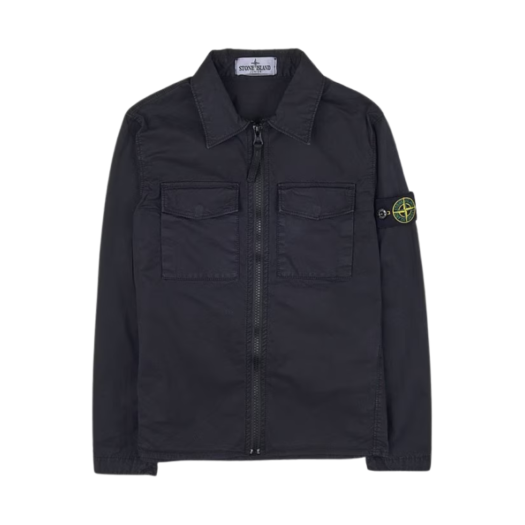 stone ロンティー 스톤 아일랜드 10619 스트레치 코튼 트윌 오버셔츠 올리브 그린