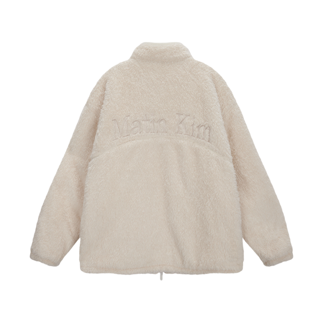 Matin Kim アイボリー ジャケット MATIN KIM】24fw MATIN ROUGH COATING CROP BOMBER (Matin Kim