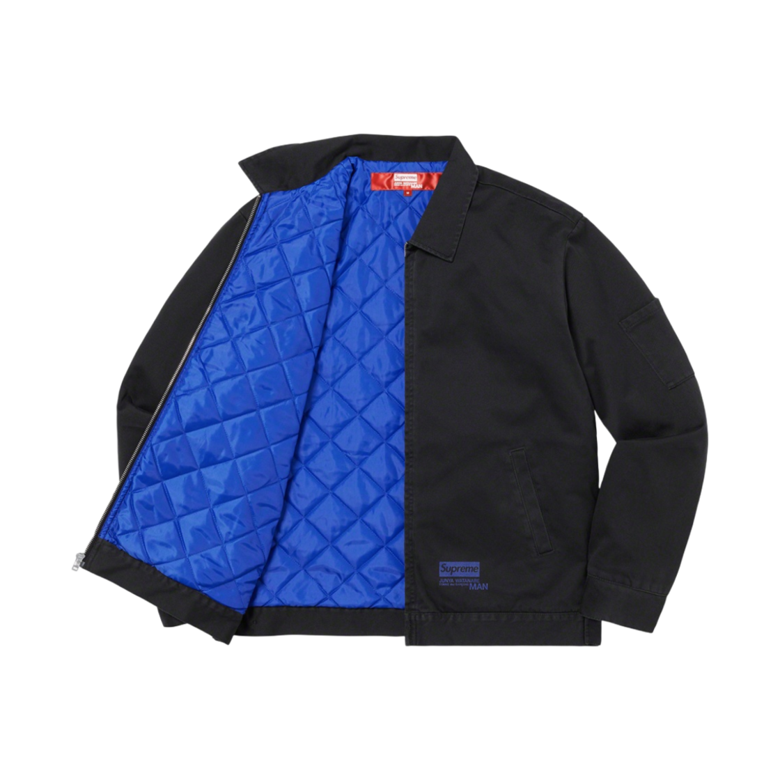 슈프림 x 꼼데가르송 준야 와타나베 맨 프린티드 워크 자켓 블랙 - 21FW(Supreme x Comme des Garcons Junya Watanabe Man Printed Work Jacket Black - 21FW) - 2