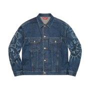 Supreme Shibori Denim Trucker Jacket Rigid Indigo - 23SS