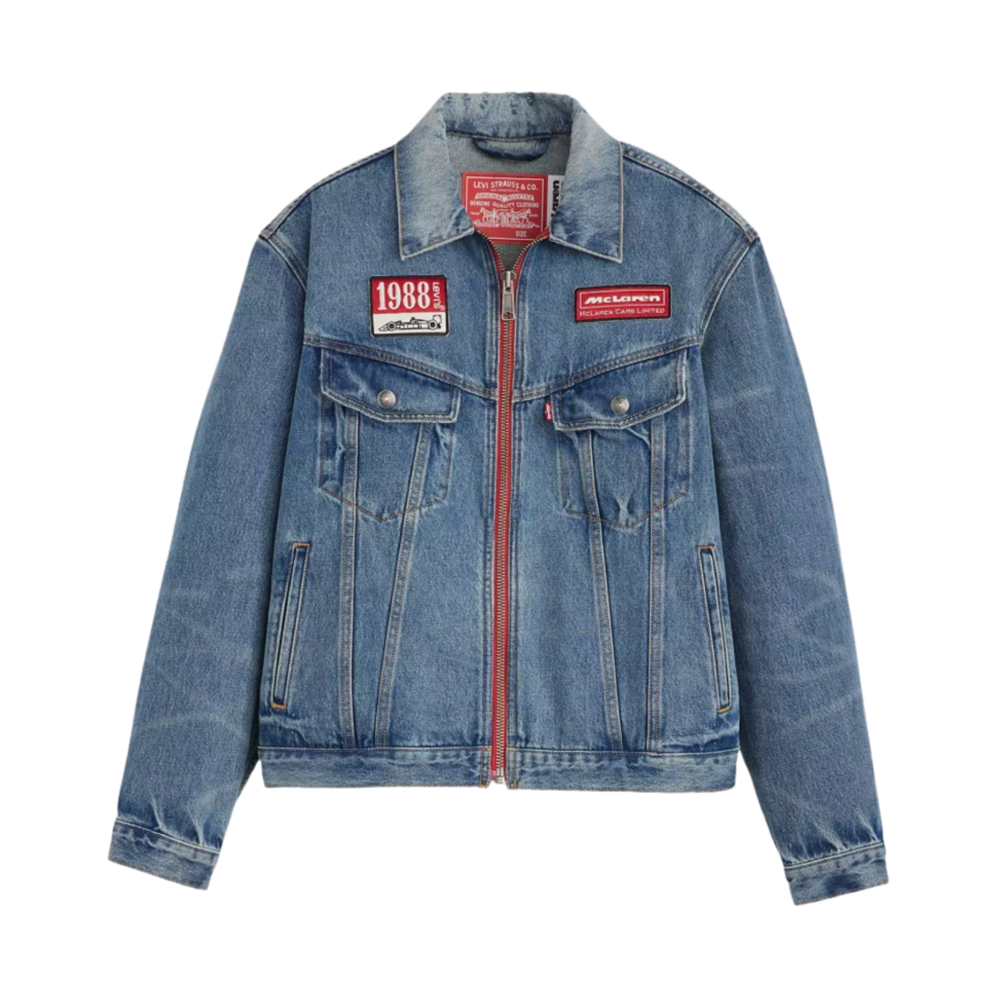 리바이스 x 맥라렌 레이싱 헤리티지 트러커 자켓 미디움 인디고(Levi’s x McLaren Racing Heritage Trucker Jacket Medium Indigo)