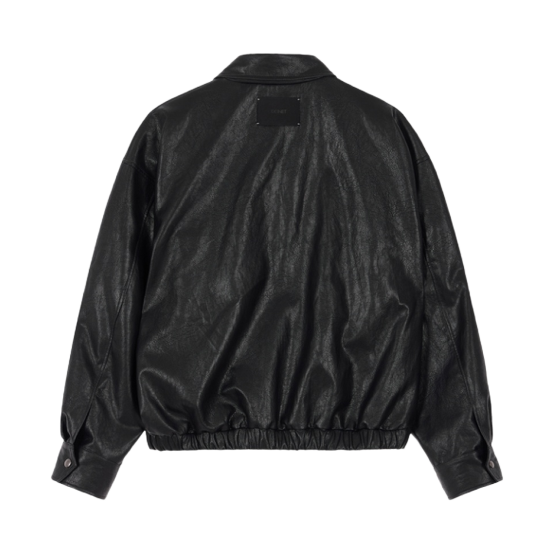다이닛 에코 레더 봄버 밴디드 점퍼 포 맨 블랙(Deinet Eco Leather Bomber Banded Jumper For Men in Black) - 2