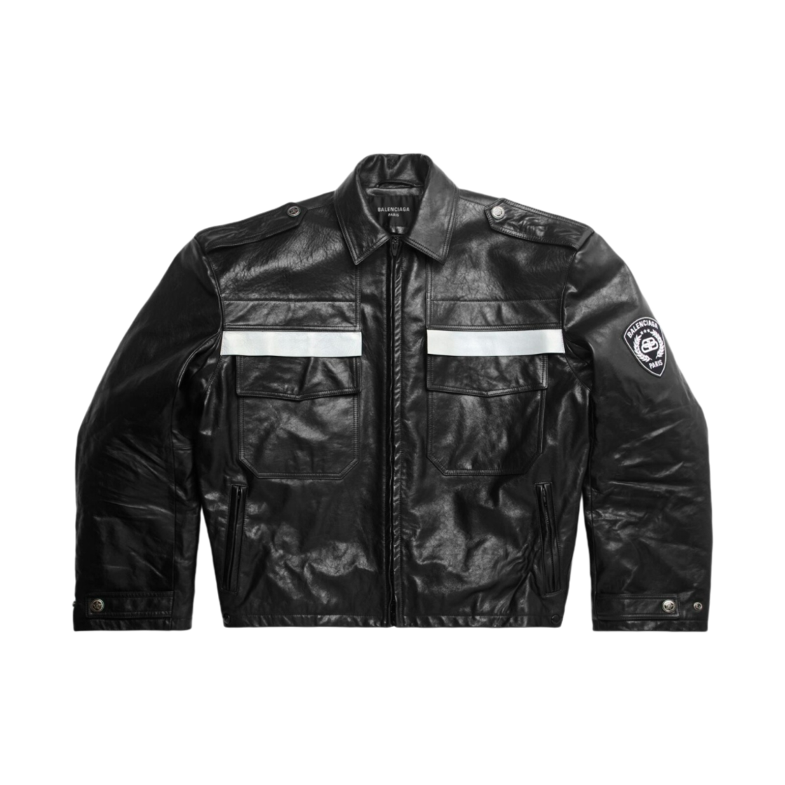 발렌시아가 파리 유니폼 자켓 블랙