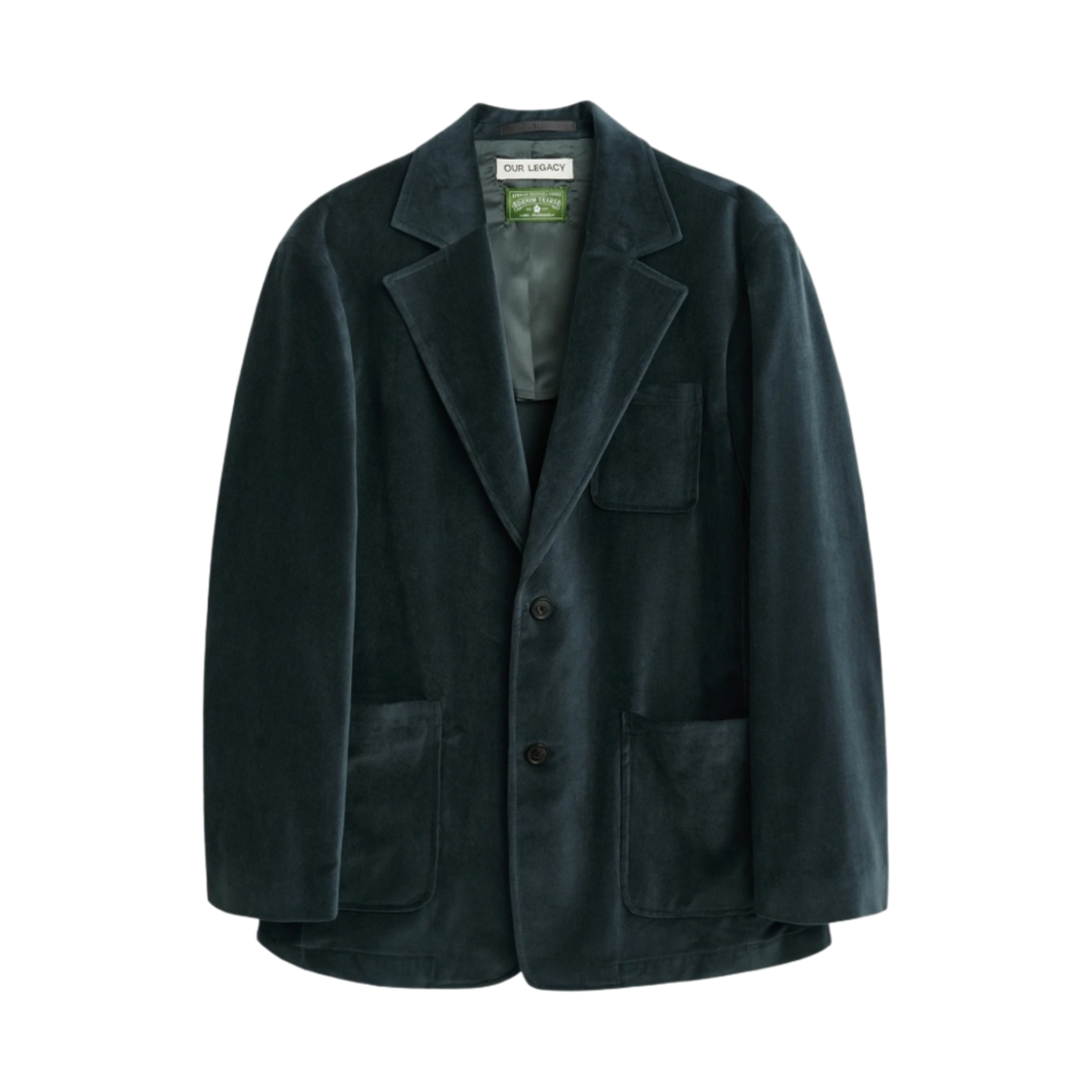 아워레가시 x 데님 티어스 x 투팍 태번 블레이저 미드나잇 벨벳