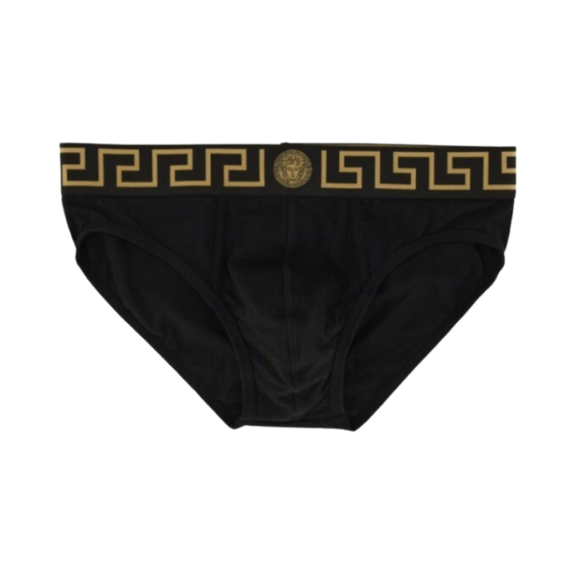 AU10027-1A10011-A80G Versace Logo Briefs Black
