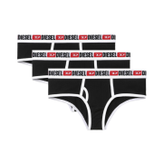 (W) Diesel Ufpn Oxy Denim Division Briefs Black (3 Pack)