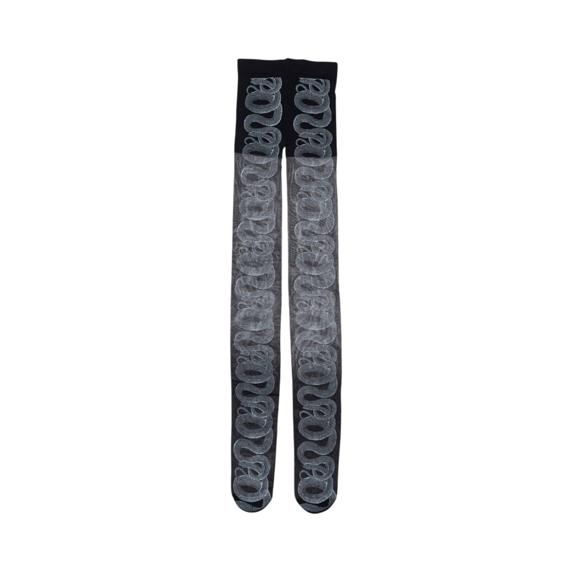 (W) 히스테릭 글래머 스네이크 루프 스타킹 블랙(Hysteric Glamour Snake Loop Stocking Black) - 1
