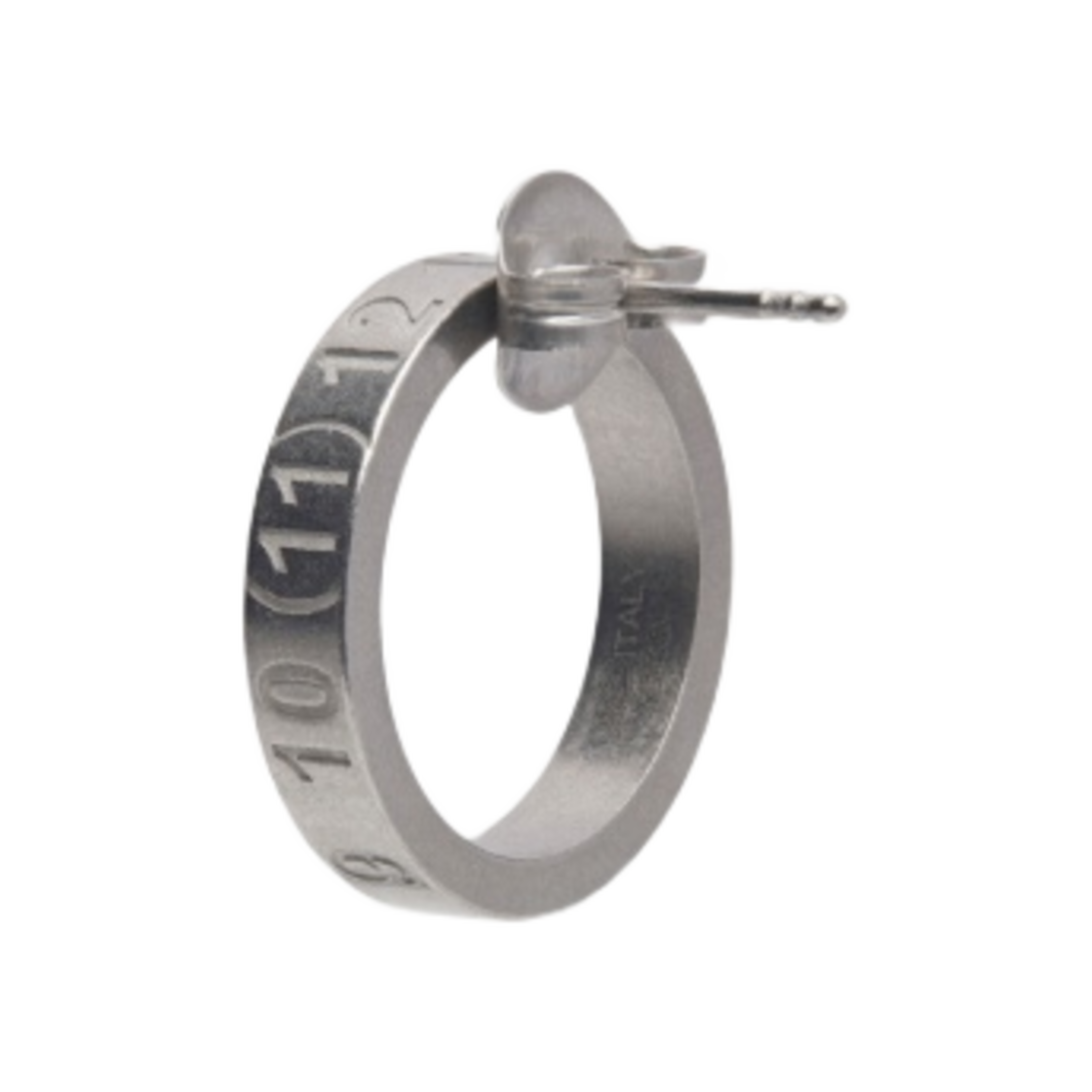 SI8VG0001SV0129951 Maison Margiela Numerical Earrings Silver