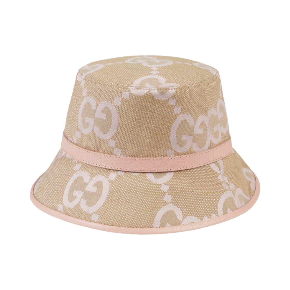 (W) 구찌 점보 GG 버킷햇 베이지 라이트핑크((W) Gucci Jumbo GG Bucket Hat Beige Light Pink) - 1