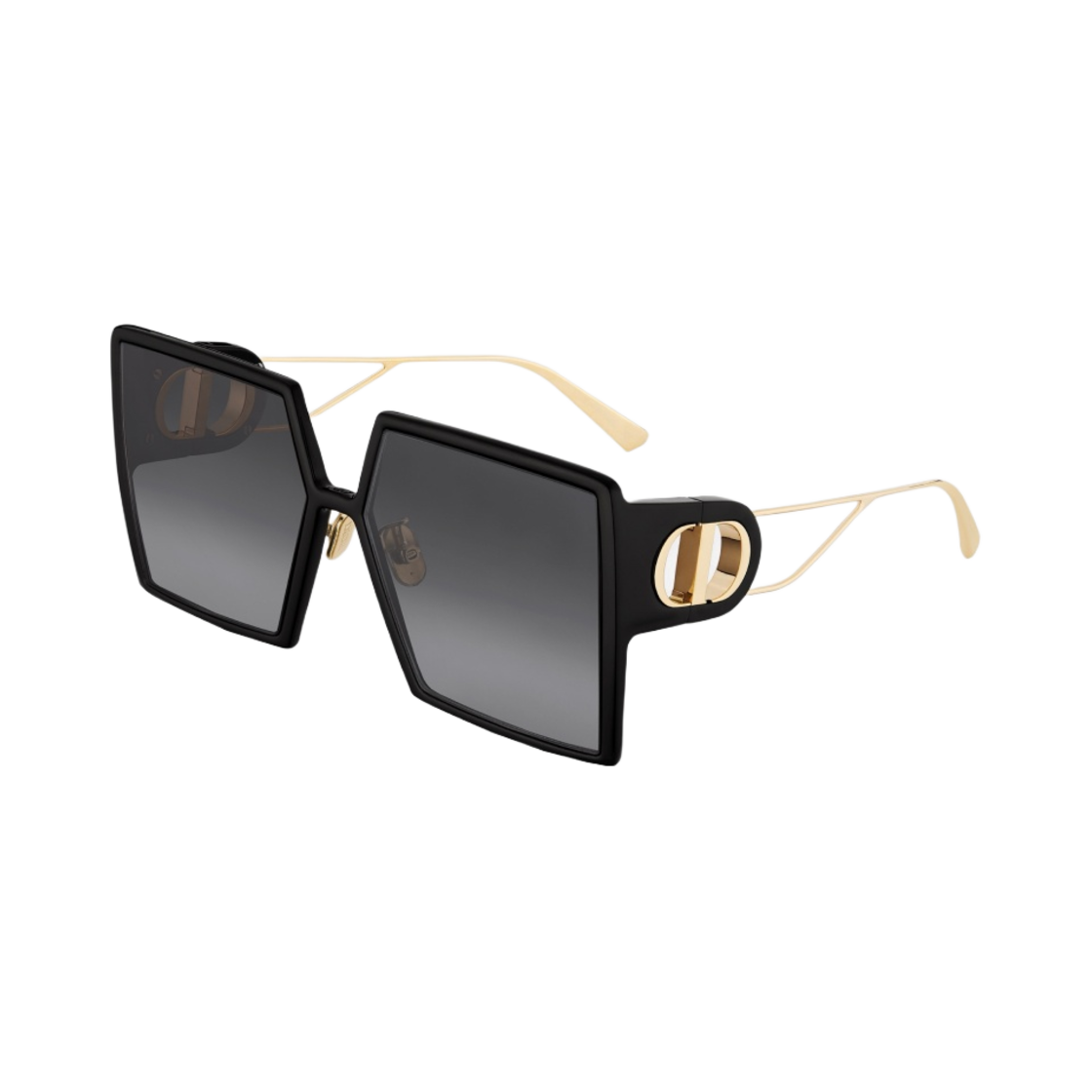 (W) 디올 30몽테뉴 수 오버사이즈 스퀘어 선글라스 블랙((W) Dior 30Montaigne SU Oversized Square Sunglasses Black) - 1