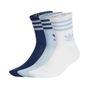 Adidas Mid Cut Crew Socks Wonder Blue Night Indigo (3 Pack)