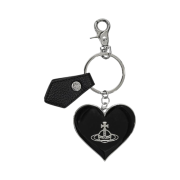 Vivienne Westwood Mirror Heart Orb Keyring Black
