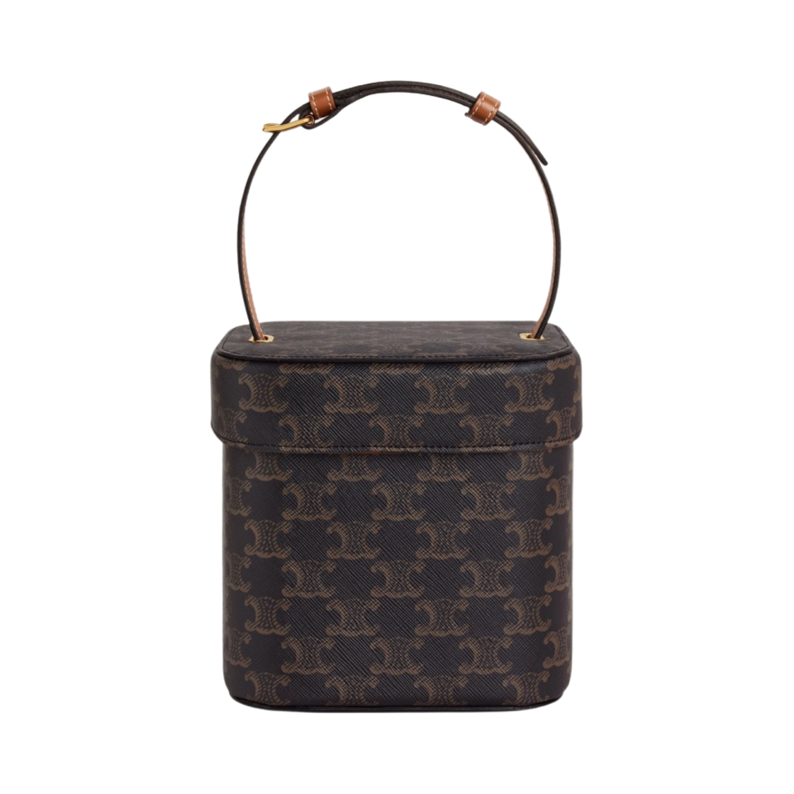 셀린느 트리옹프 캔버스 & 카프스킨 미디움 박스 레더 트리옹프 탄(Celine Medium Box Cuir Triomphe in Triomphe Canvas and Calfskin Tan) - 3