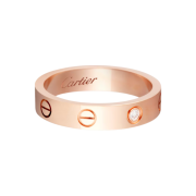 Cartier Love Wedding Band Rose Gold Diamond