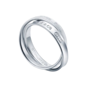 Tiffany & Co. 1837 Interlocking Circles Ring Silver