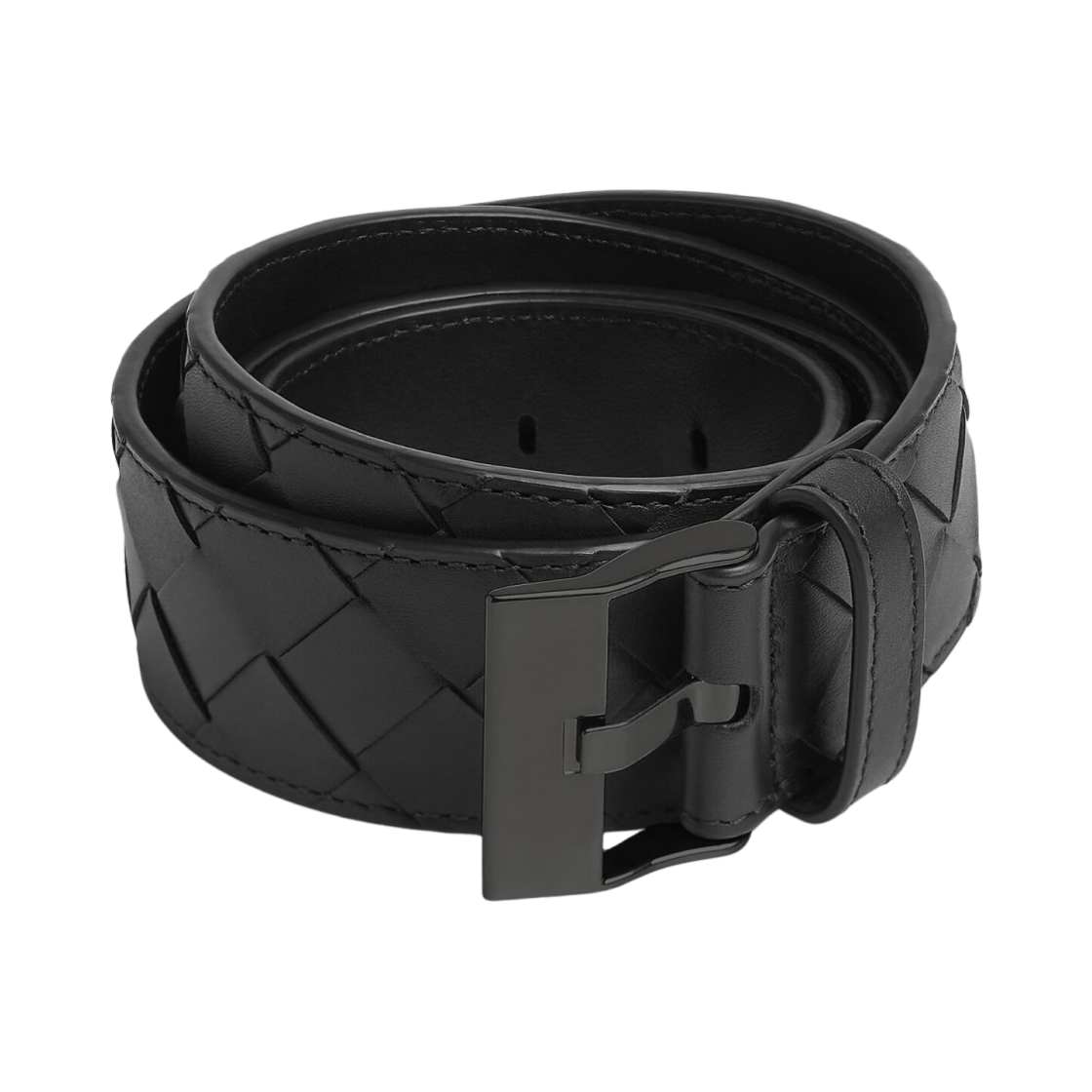 보테가 베네타 워치 버클 벨트 블랙(Bottega Veneta Watch Buckle Belt Black)