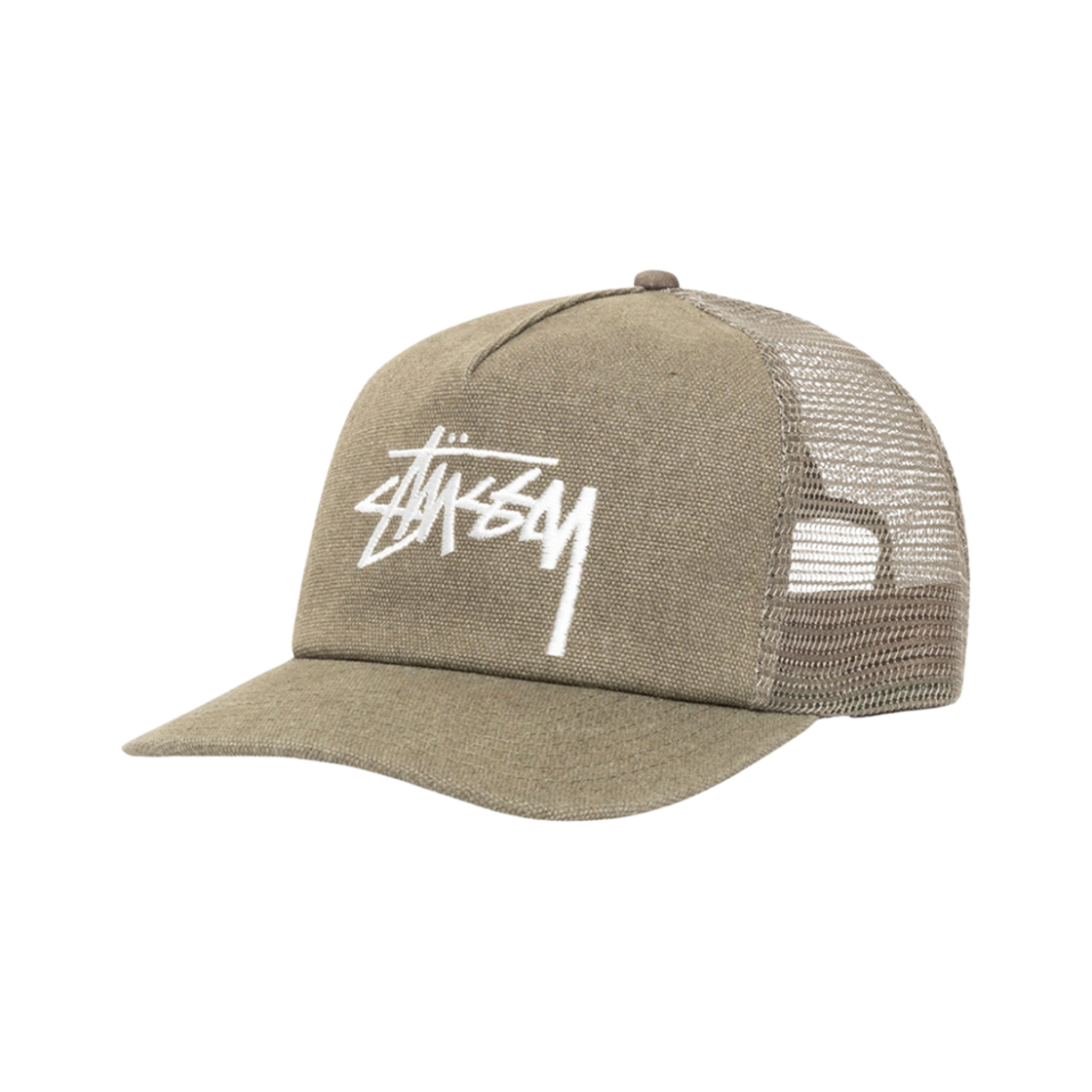 스투시 미드 뎁스 빅 스탁 메쉬 스냅백 아미 그린(Stussy Mid-Depth Big Stock Mesh Snapback Army Green) - 2